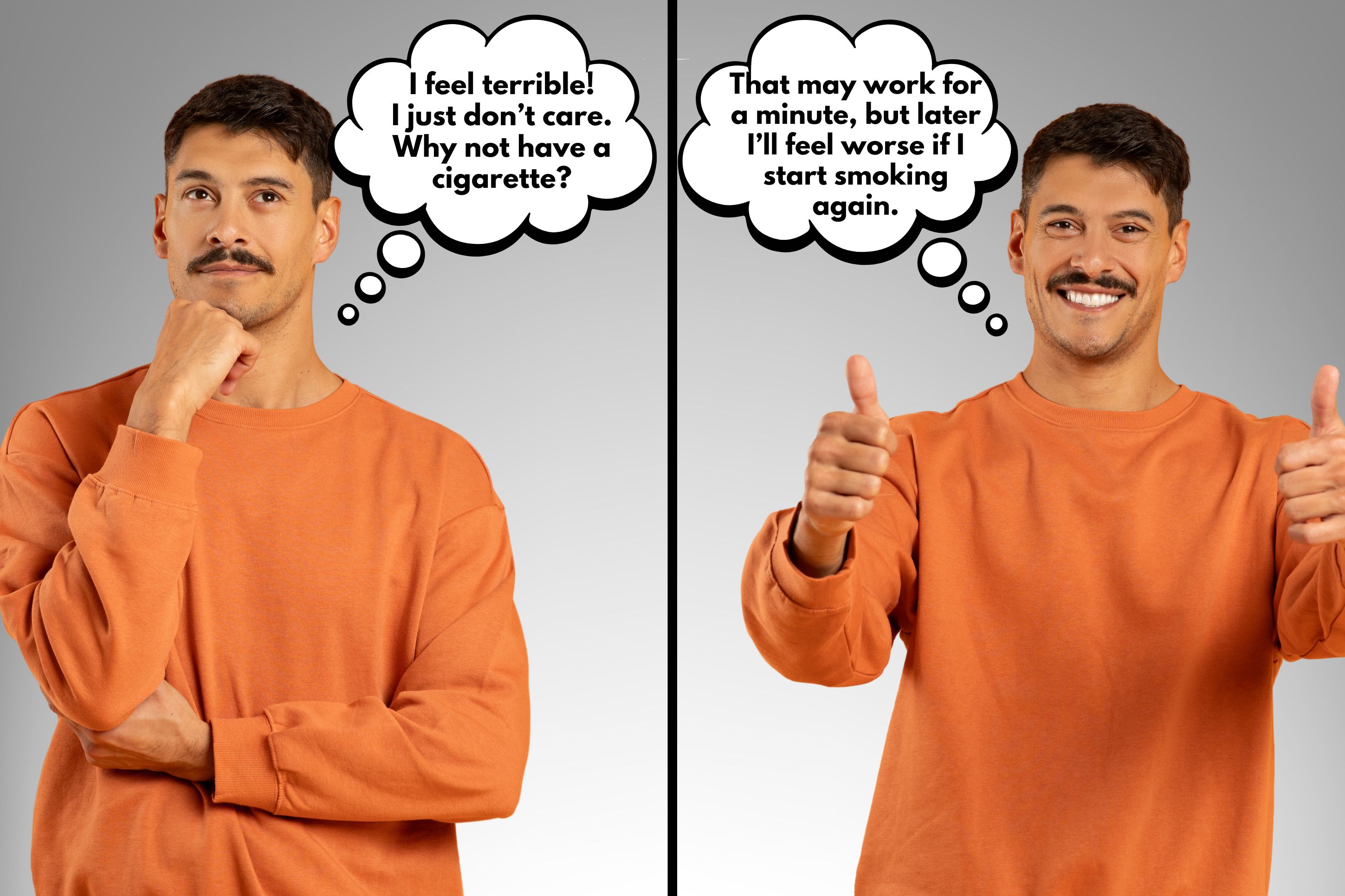 man talking to himself